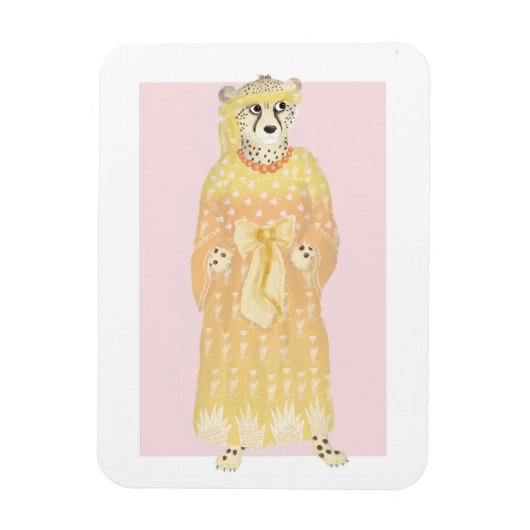 Seline elegant cheetah magnet magneet (Verticaal)