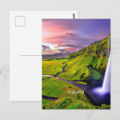 Seljalandfoss, IJsland Briefkaart (Voorkant / Achterkant)