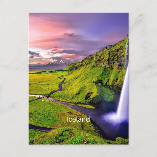 Seljalandfoss, IJsland Briefkaart (Voorkant)