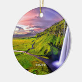 Seljalandfoss, IJsland Keramisch Ornament (Links)