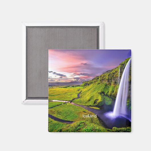 Seljalandfoss, IJsland Magneet (Voorkant / Achterkant)