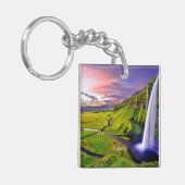 Seljalandfoss, IJsland Sleutelhanger (Voorkant Links)