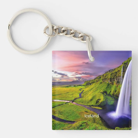 Seljalandfoss, IJsland Sleutelhanger (Voorkant)