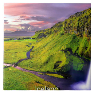 Seljalandfoss, IJsland Tegeltje