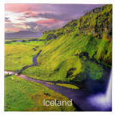 Seljalandfoss, IJsland Tegeltje (Voorkant)