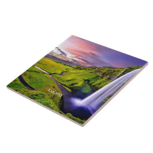 Seljalandfoss, IJsland Tegeltje (Zijkant)