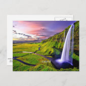 Seljalandfoss, IJslands Briefkaart (Voorkant / Achterkant)
