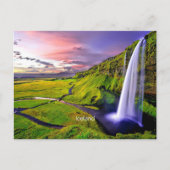 Seljalandfoss, IJslands Briefkaart (Voorkant)