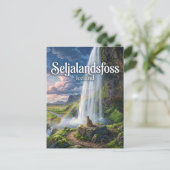 Seljalandsfoss IJsland Briefkaart (Staand voorkant)