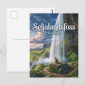 Seljalandsfoss IJsland Briefkaart (Voorkant / Achterkant)