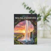 Seljalandsfoss IJsland Briefkaart (Staand voorkant)