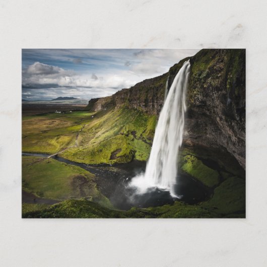 Seljalandsfoss Waterfall | IJsland Briefkaart (Voorkant)