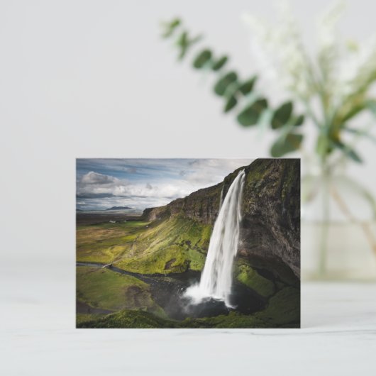 Seljalandsfoss Waterfall | IJsland Briefkaart (Staand voorkant)