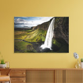 Seljalandsfoss Waterfall | IJsland Canvas Afdruk (Insitu (Woonkamer))