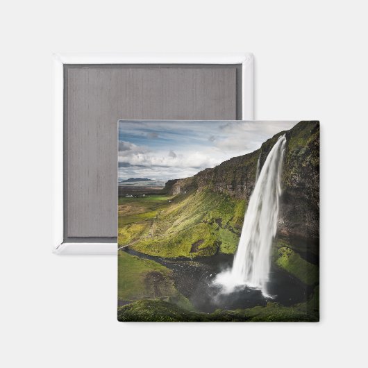 Seljalandsfoss Waterfall | IJsland Magneet (Voorkant / Achterkant)