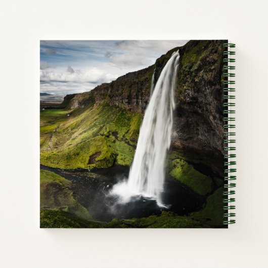 Seljalandsfoss Waterfall | IJsland Notitieboek (Achterkant)