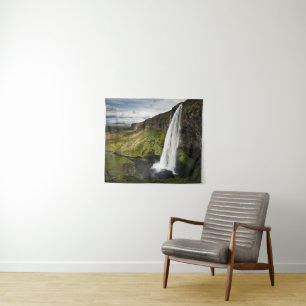 Seljalandsfoss Waterfall IJsland Wandkleed