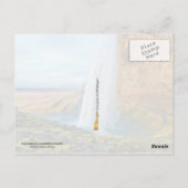 Seljalandsfoss Waterfall in IJsland Briefkaart (Achterkant)