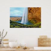 Seljalandsfoss Waterfall in IJsland Poster (Keuken)