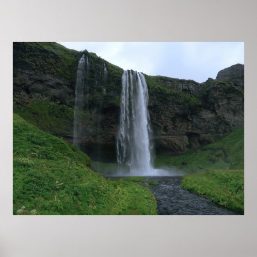 Seljalandsfoss Waterfall Poster (Voorkant)