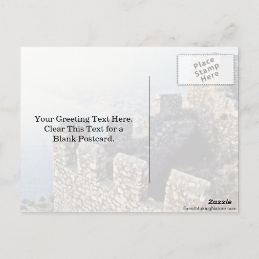 Seljuk RamParts, Alanya - 1221 A.D. Briefkaart (Achterkant)