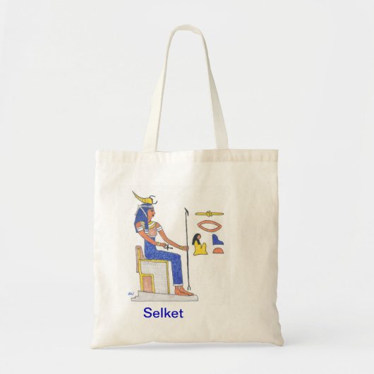 Selket/Serqet Egyptische schorpioenzak Tote Bag (Voorkant)