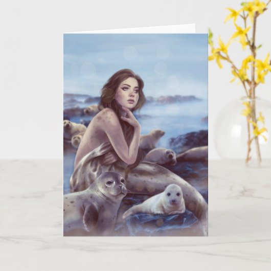 Selkie Kaart (Gele Bloem)