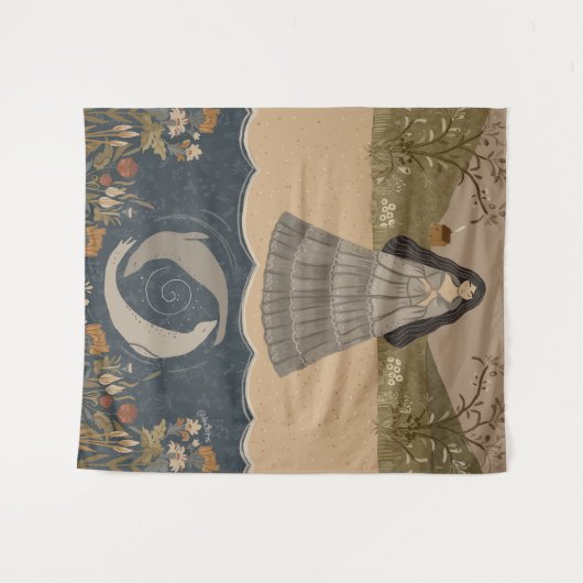 Selkie Tapestry Wandkleed (Voorkant (horizontaal))