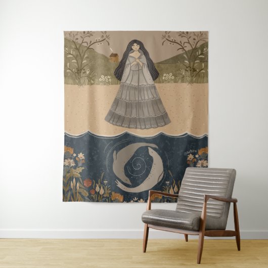 Selkie Tapestry Wandkleed (In situ)