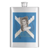 Selkirk Grace Burns Night citaat en Saltire Flacon (Voorkant)
