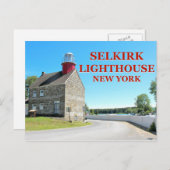 Selkirk Lighthouse, Briefkaart van New York (Voorkant / Achterkant)