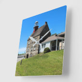 Selkirk Lighthouse, New York Wall Clock Vierkante Klok (Hoek)