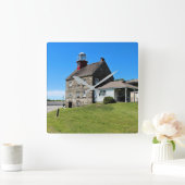 Selkirk Lighthouse, New York Wall Clock Vierkante Klok (Huis)