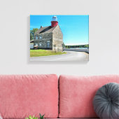 Selkirk Lighthouse, New York Wrapped Canvas (Insitu (Woonkamer))
