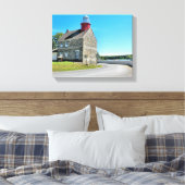 Selkirk Lighthouse, New York Wrapped Canvas (Insitu (Slaapkamer))