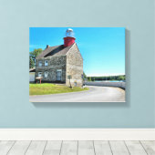 Selkirk Lighthouse, New York Wrapped Canvas Afdruk (Insitu (Houten vloer))
