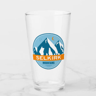 Selkirk Mountains Brits-Columbia sterren maan Glas