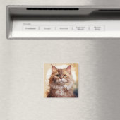 Selkirk Rex Breed Of Cat Magneet (Insitu (Vaatwasser))