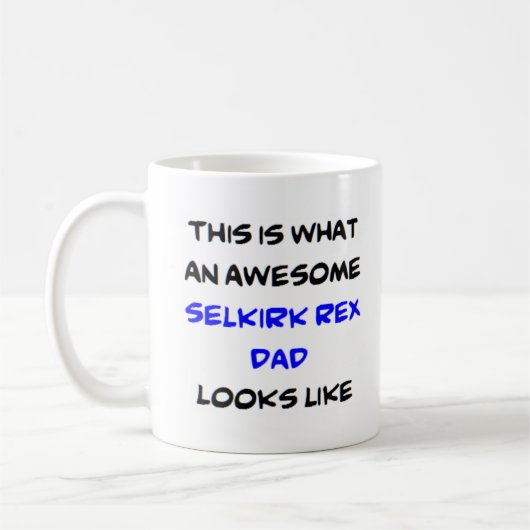 selkirk rex dad , geweldige koffiemok (Links)