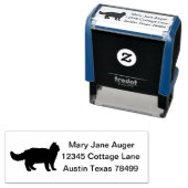 Selkirk Rex gepersonaliseerd Zelfinktende Stempel (In situ)