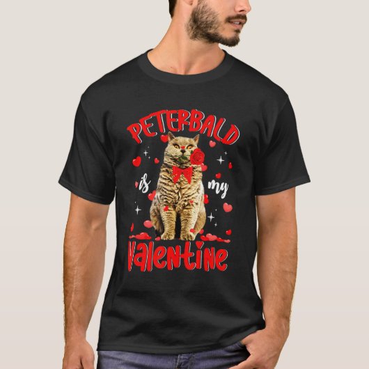 Selkirk Rex is m'n Valentijn kat papa kat mam T-shirt (Voorkant)