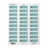 Selkirk Rex Kat Retouradreslabels Etiket (Full Sheet)