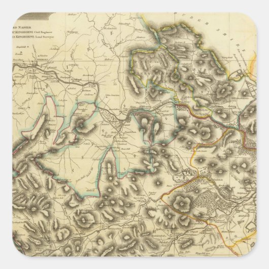 Selkirk Shire Vierkante Sticker (Voorkant)