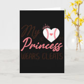 Sell Mom Dad My Princess Wears Cleats  Kaart (Gele Bloem)