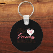 Sell Mom Dad My Princess Wears Cleats  Sleutelhanger (Voorkant)