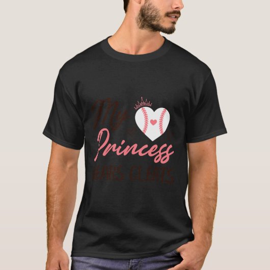 Sell Mom Dad My Princess Wears Cleats  T-shirt (Voorkant)