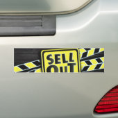 Sell Out Kunstprint Bumpersticker (Op auto)