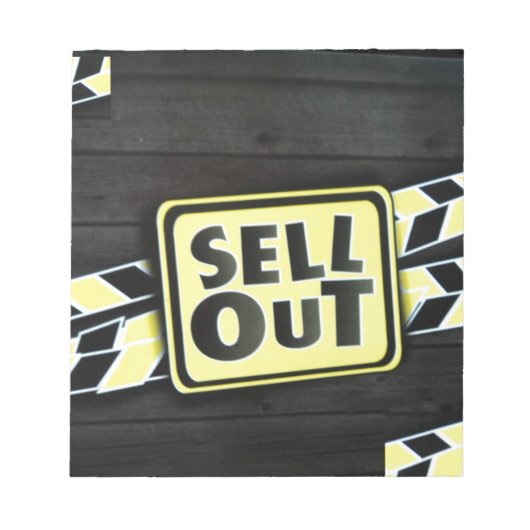Sell Out Kunstprint Notitieblok (Voorkant)