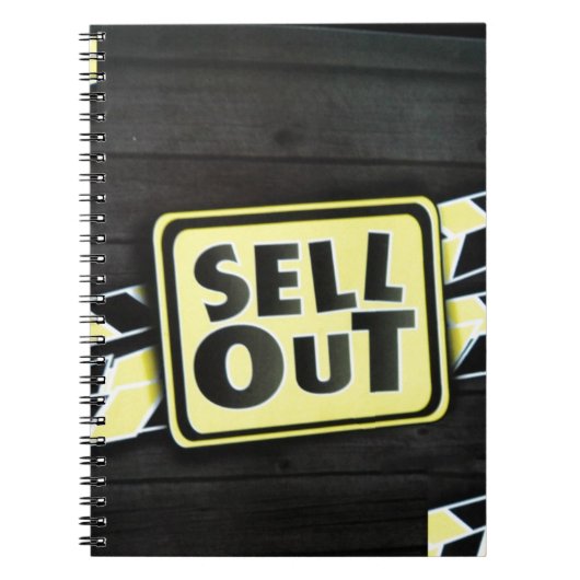 Sell Out Kunstprint Notitieboek (Voorkant)