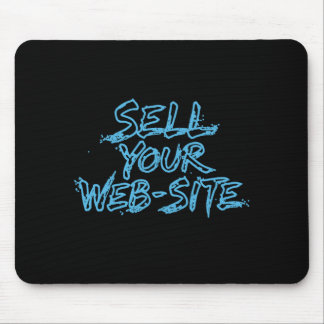 Sell Your Website Blue Tech Typography Muismat